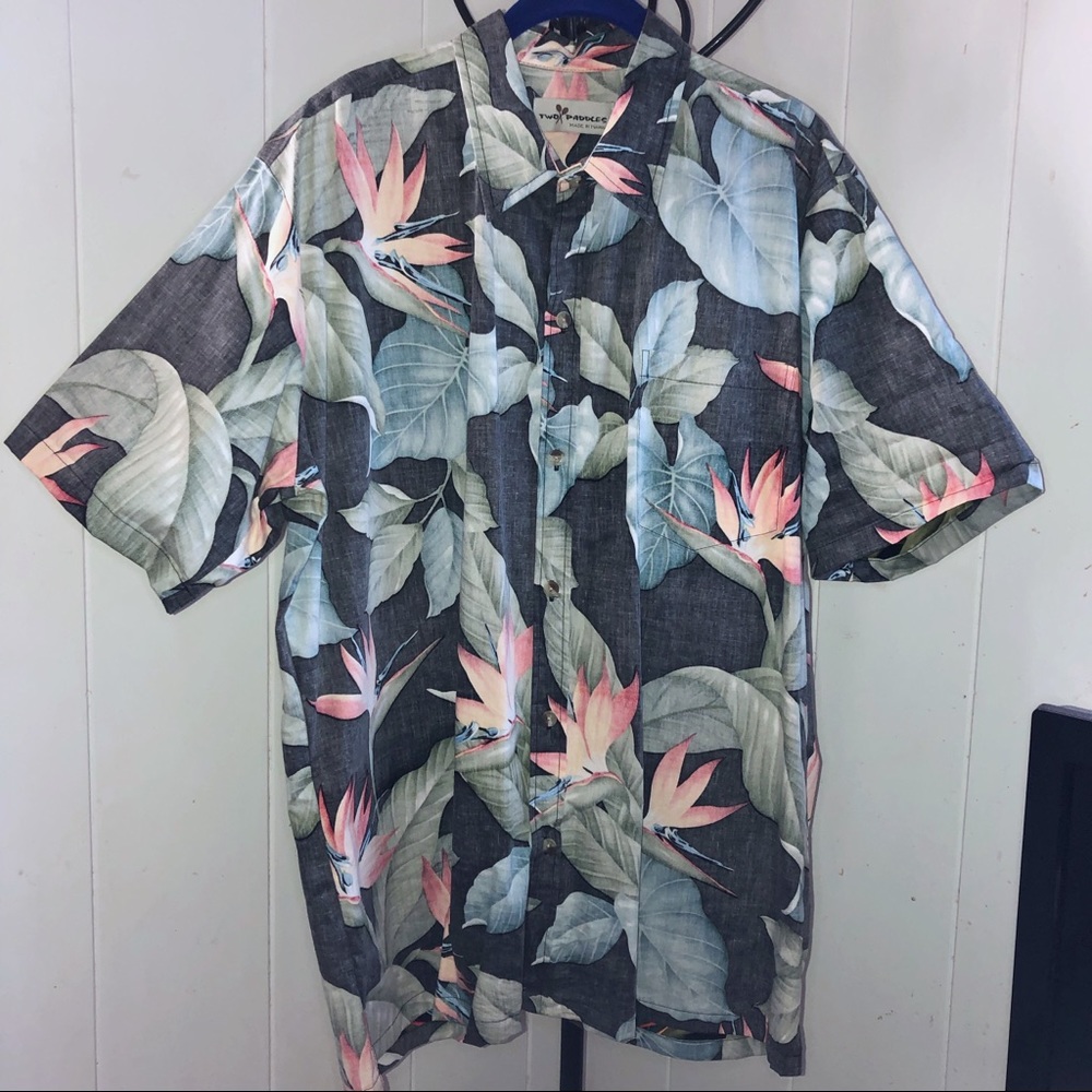 Men’s Hawaiian Floral Tropical Print Shirt